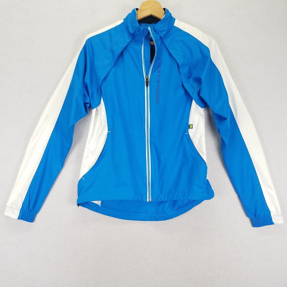 Cannondale Womens Synthetic 2-in-1 Convertible Cycling Jacket S Blue White